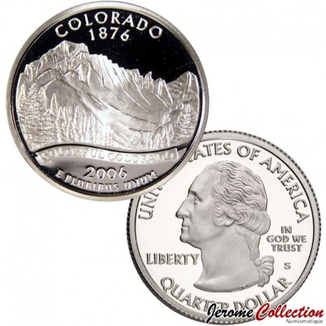ETATS UNIS / USA - PIECE de 25 Cents (Quarter States) - Colorado - 2006 - Belle Epreuve (BE) - S – Km384 –