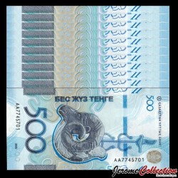 KAZAKHSTAN - Lot de 10 Billets de 500 Tenge - Argali transcaspien - 2025 – P51 x 10 – JeromeCollection