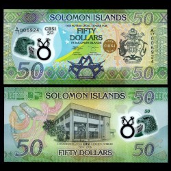 SALOMON (ILES) - Billet de 50 Dollars - 50 Ans de la Banque centrale - Polymer - 2026 – P40 – JeromeCollection