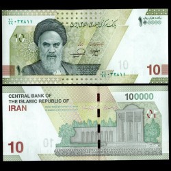 IRAN - Billet de 10 Tomans / 100000 Rials - Tombe de Saadi [Billet de remplacement ٧١] - 2023 – P163dz –