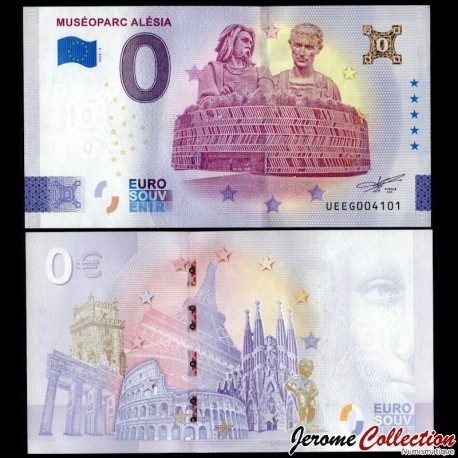 BILLET TOURISTIQUE - ZERO 0 EURO - FRANCE - MUSÉOPARC ALÉSIA [PATCH HOLO OR] - UEEG - 2026-4 – N596216 –