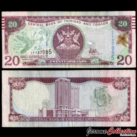 TRINITÉ-ET-TOBAGO - Billet de 20 Dollars - Oiseau Colibri - 2006 – P49c – JeromeCollection