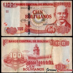 BOLIVIE - Billet de 100 Bolivianos - Gabriel René Moreno - J - 2015 – P246a – JeromeCollection