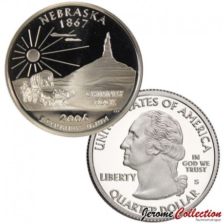 ETATS UNIS / USA - PIECE de 25 Cents (Quarter States) - Nebraska - – Km383 – JeromeCollection