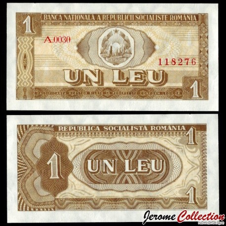 ROUMANIE - Billet de 1 Leu - 1966 – P91a(2) – JeromeCollection