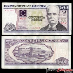 CUBA - Billet de 50 Pesos - Calixto García Iñiguez - 2020 – P123m – JeromeCollection