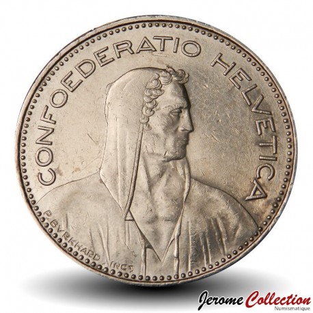 SUISSE - PIECE de 5 Francs - Guillaume Tell / Tête de Berger - 2010 – Km40 – JeromeCollection
