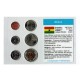 GHANA - SET / LOT de 6 PIECES de 1 5 10 20 50 100 Pesewas [en Blister] - 2007 – Km37 38 39 40 41 42 – JeromeCollection