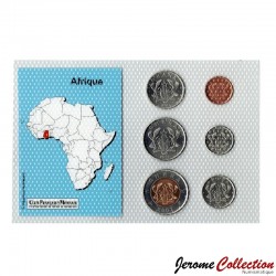 GHANA - SET / LOT de 6 PIECES de 1 5 10 20 50 100 Pesewas [en Blister] - 2007