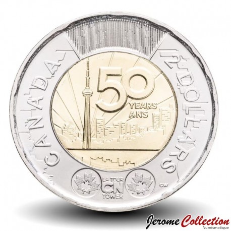 CANADA - PIECE de 2 DOLLARS - 50e anniversaire de la CN Tower à Toronto - 2026 – N570693 – JeromeCollection