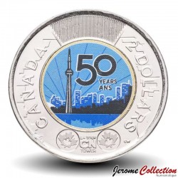 CANADA - PIECE de 2 DOLLARS - 50e anniversaire de la CN Tower à Toronto [Version Colorée] - 2026 – N570684 –