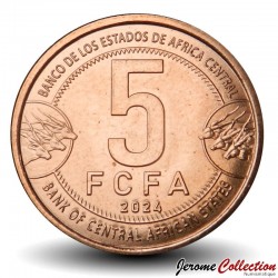 AFRIQUE CENTRALE - PIECE de 5 FRANCS CFA - 2024