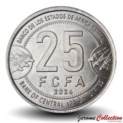 AFRIQUE CENTRALE - PIECE de 25 FRANCS CFA - 2024