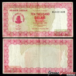 ZIMBABWE - Billet de 10000 Dollars - 01.12.2003 – P22e – JeromeCollection