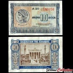 GRECE (Royaume) - Billet de 10 Drachme - Demetria - 1940 – P314 – JeromeCollection