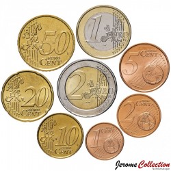 GRECE - SET / LOT de 8 PIECES de 1 2 5 10 20 50 Centimes - 1 2 Euros - 2008