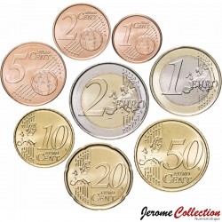 ESPAGNE - SET / LOT de 8 PIECES de 1 2 5 10 20 50 Centimes - 1 2 Euros - 2025