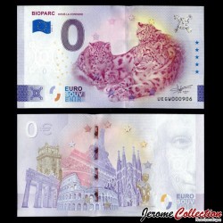 BILLET TOURISTIQUE - ZERO 0 EURO - FRANCE - BIOPARC DOUE-LA-FONTAINE [PATCH HOLO ARGENT] - UEGW - 2026-6 – –