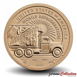 ETATS UNIS / USA - PIECE de 1 Dollar - Industrie et l’innovation - Minnesota - La réfrigération mobile - D - 2026 –