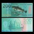 CABINDA - Billet de 200 ESCUDOS - Poissons - Chalutier - 2013