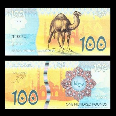 BIR TAWIL - Billet de 100 Pound - Dromadaire - 2014
