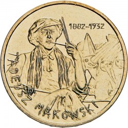 POLOGNE - PIECE de 2 ZLOTE - Série Peintres polonais - Tadeusz Makowski - 2005