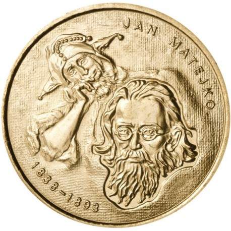 POLOGNE - PIECE de 2 ZLOTE - Série Peintres polonais: Jan Matejko - 2002