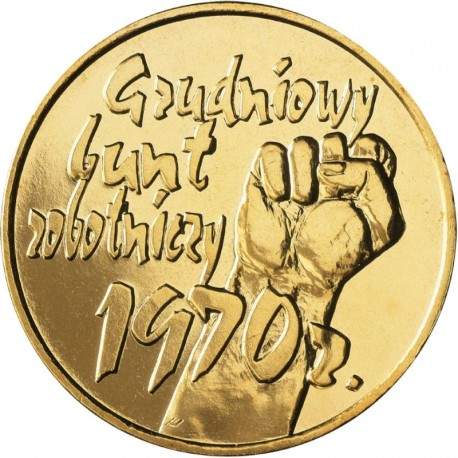 POLOGNE - PIECE de 2 ZLOTE - 30 ans de décembre 1970 - 2000