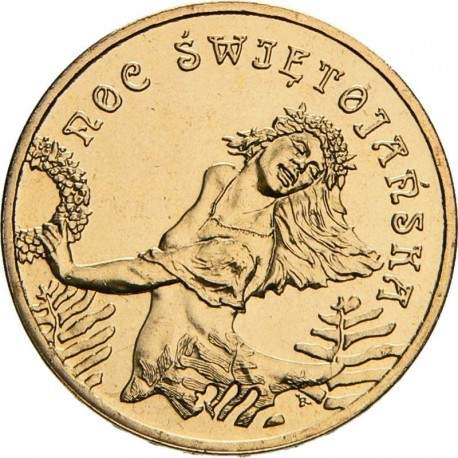 POLOGNE - PIECE de 2 ZLOTE - La nuit de saint jean - 2006