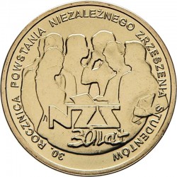 POLOGNE - PIECE de 2 ZLOTE - Mouvement Indépendant des Etudiants - 2011