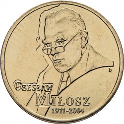 POLOGNE - PIECE de 2 ZLOTE - Czeslaw Milosz - 2011