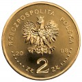 POLOGNE - PIECE de 2 ZLOTE - Colonisation polonaise de l'Amérique du Nord - 2008