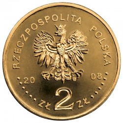 POLOGNE - PIECE de 2 ZLOTE - Colonisation polonaise de l'Amérique du Nord - 2008