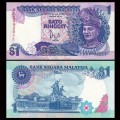 MALAISIE - Billet de 1 Ringgit - Monument national - 1989