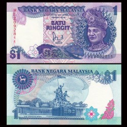 MALAISIE - Billet de 1 Ringgit - Monument national - 1989