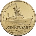 POLOGNE - PIECE de 2 ZLOTE - Destroyer ORP Pułaski - 2013