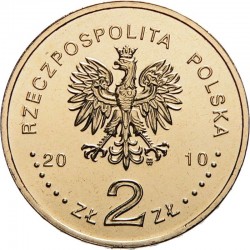 POLOGNE - PIECE de 2 ZLOTE - Jeux Olympiques de Vancouver - 2010