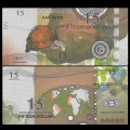 GILBERT ISLANDS / KIRIBATI- Billet de 15 Dollars - Série Tortue: Tortue étoilée