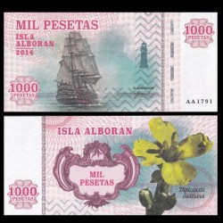 ISLA ALBORAN - Billet de 1000 Pesetas - Série Bateaux - 2014