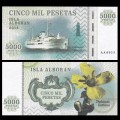 ISLA ALBORAN - Billet de 5000 Pesetas - Série Bateaux - 2014