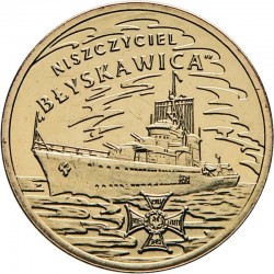 POLOGNE - PIECE de 2 ZLOTE - ORP Błyskawica - 2012
