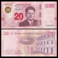 TUNISIE - Billet de 20 Dinars - Farhat Hached - 2017 – P97a – JeromeCollection