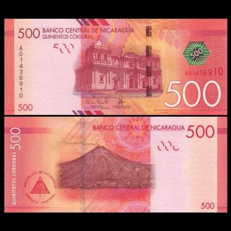 NICARAGUA - Billet de 500 Córdobas - 26.03.2014