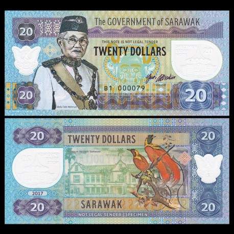 SARAWAK - Billet de 20 DOLLARS - Musée - 2017