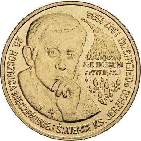 POLOGNE - PIECE de 2 ZLOTE - Père Jerzy Popiełuszko - 2009
