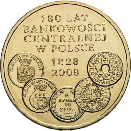 POLOGNE - PIECE de 2 ZLOTE - Création de la Banque Centrale - 2009