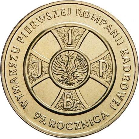 POLOGNE - PIECE de 2 ZLOTE - Première Compagnie Cadre - 2009