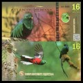 ATLANTIC FOREST - Billet de 16 Aves - Quetzal resplendissant - 2016
