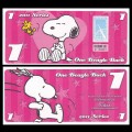 CEDAR FAIR- Billet de 1 Bargle Buck - 2011 - Snoopy & Woodstock