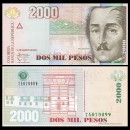 COLOMBIE - Billet de 2000 Pesos - Général Santander - 01.08.2014